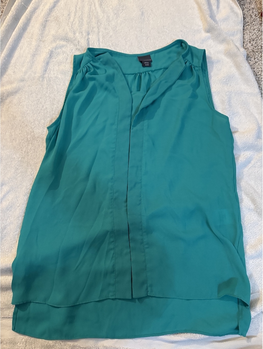 Covington Sleeveless Teal Blouse Size M